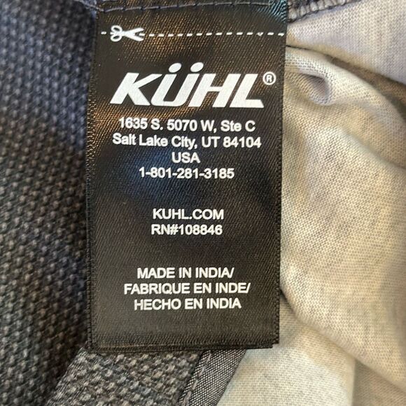 Kuhl Men's Casual Button Down Shirt - Dark Gray - Picture 7 of 9